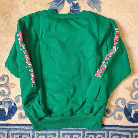 Disney Vintage Mickey Mouse Holiday Christmas Unisex Child Sweatshirt Green Sz 6 - Picture 3 of 3